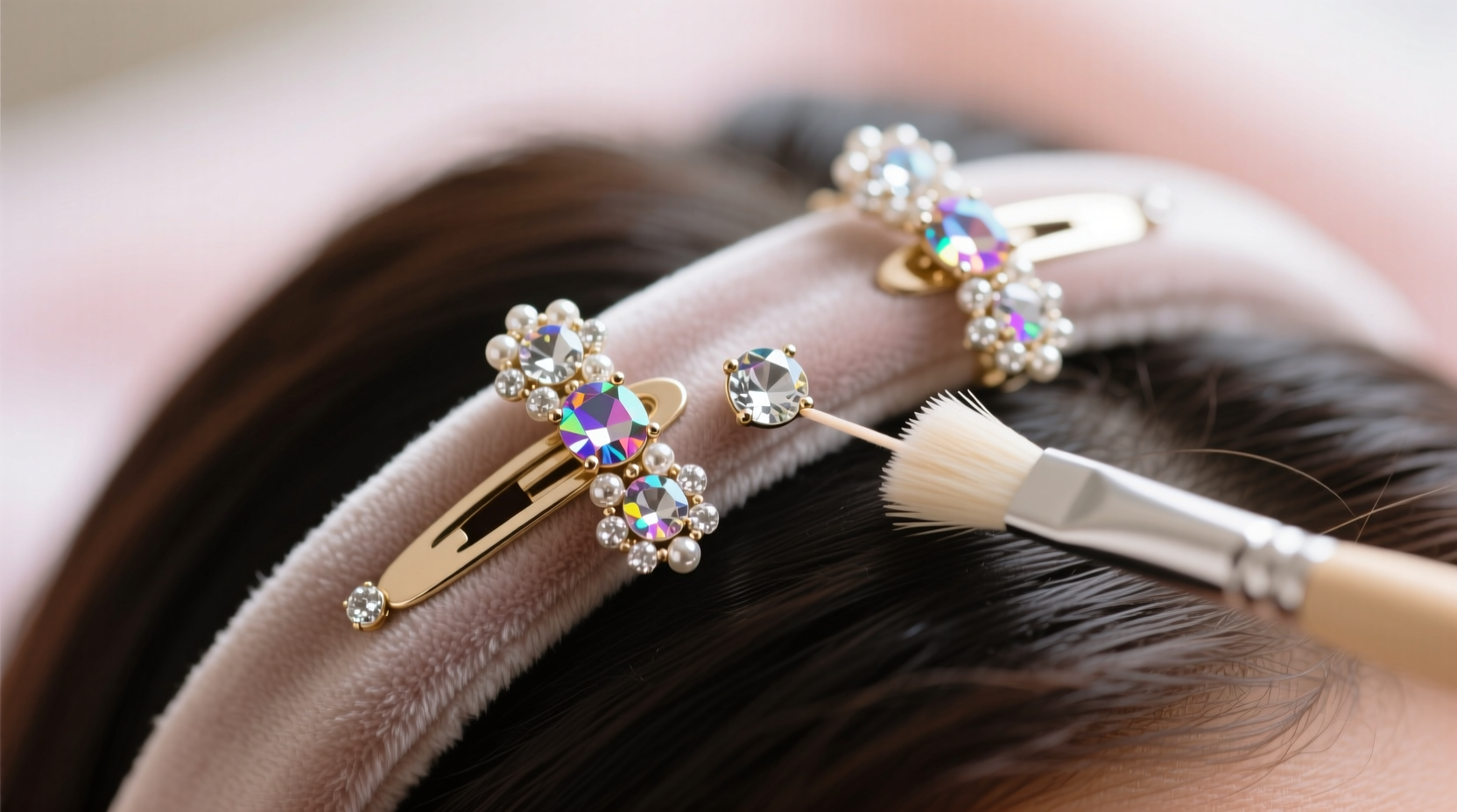 how to clean beaded hair clips safely