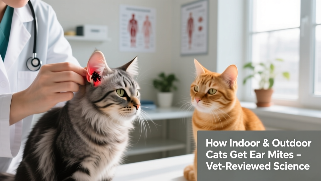 How Do Indoor & Outdoor Cats Get Ear Mites? Vet-Reviewed Science & Info
