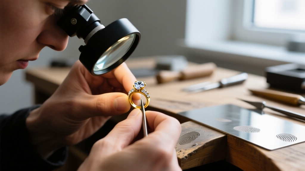 Macro photography of a jeweler