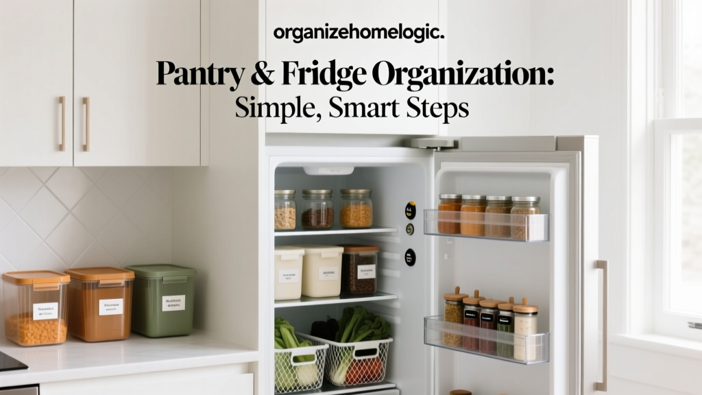 Pantry & Fridge Organization: Simple, Smart Steps