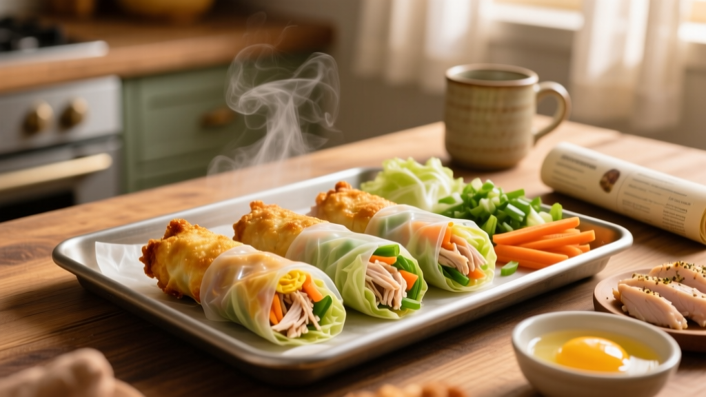 Air Fryer Chicken Egg Rolls: Crispy in 12 Min