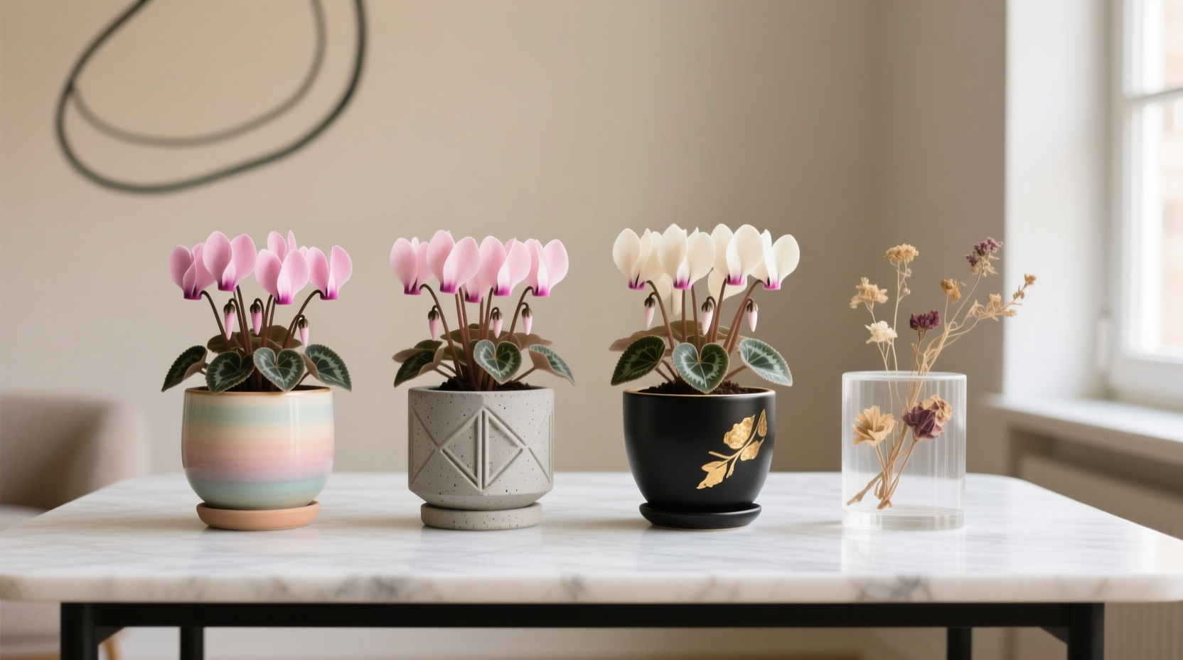 cyclamen pots containers