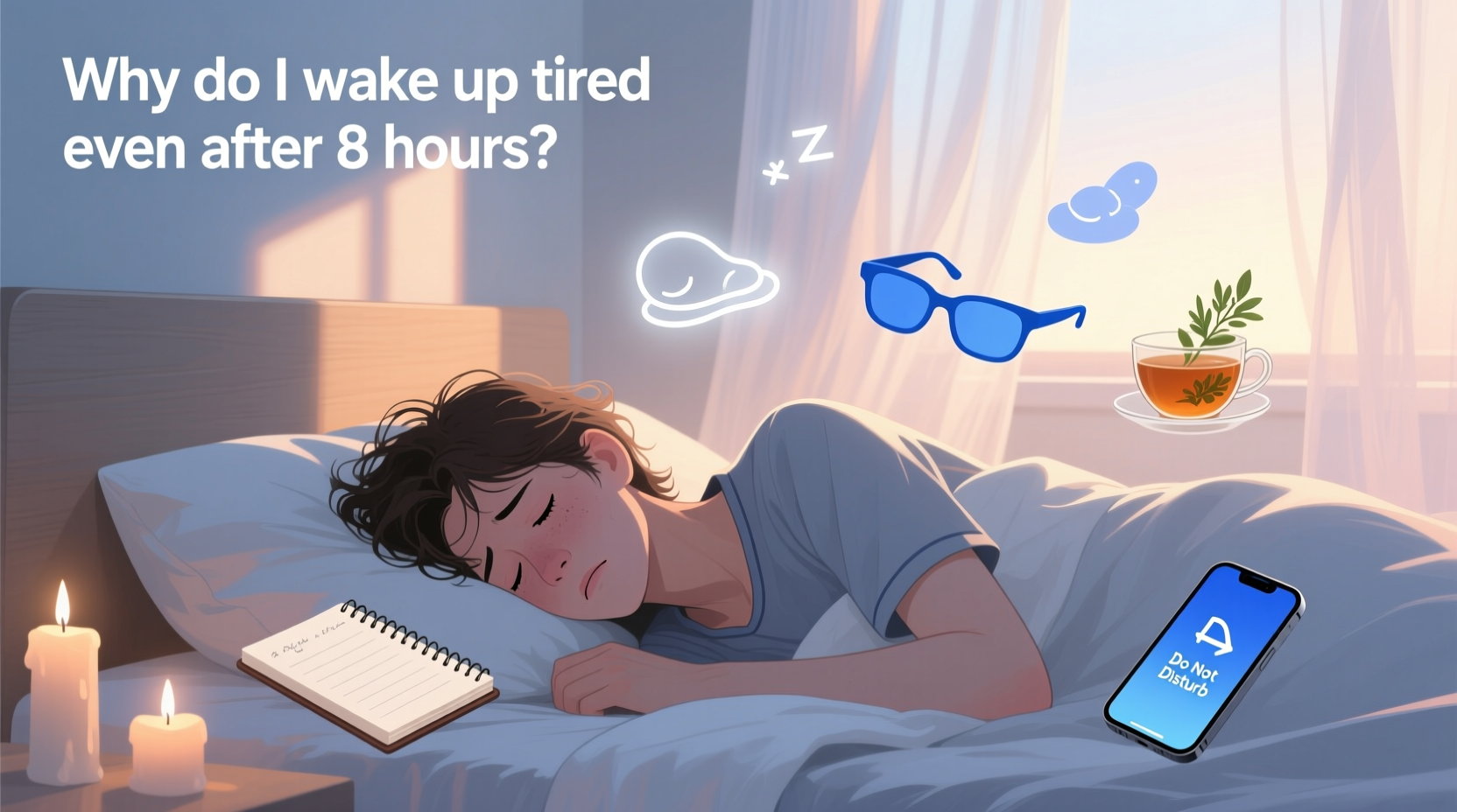 why do i wake up tired even after 8 hours of sleep hygiene tips