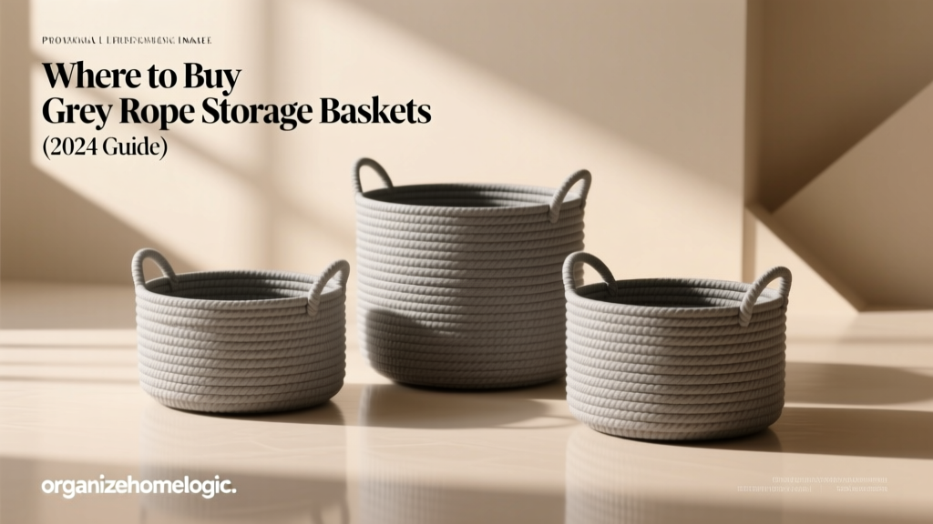 Where to Buy Grey Rope Storage Baskets (2024 Guide)