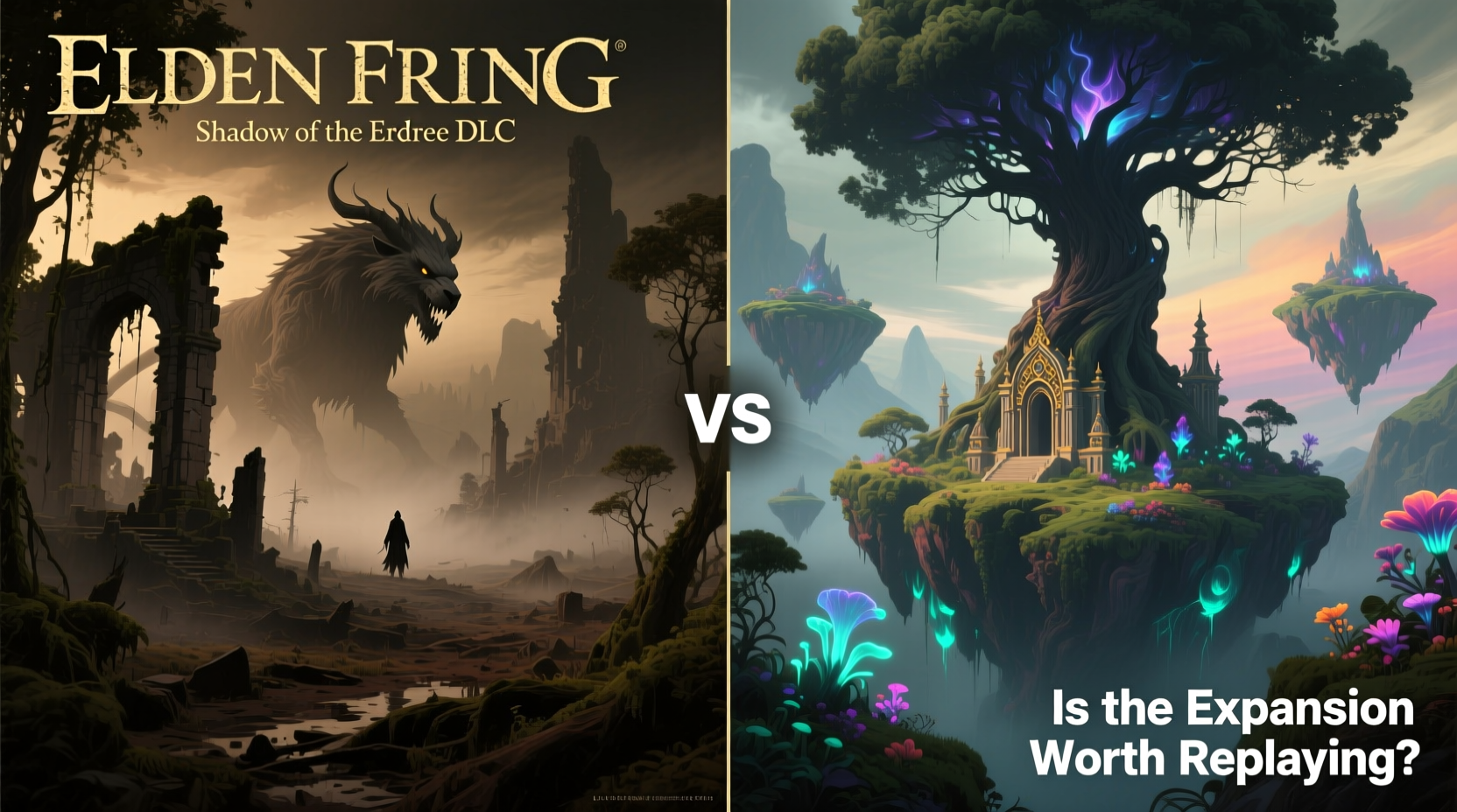 elden ring shadow of the erdtree dlc vs base game is the expansion worth replaying