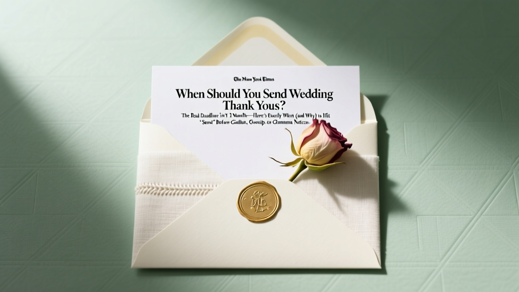 Wedding Thank You Timing: Science-Backed Guide (2026)