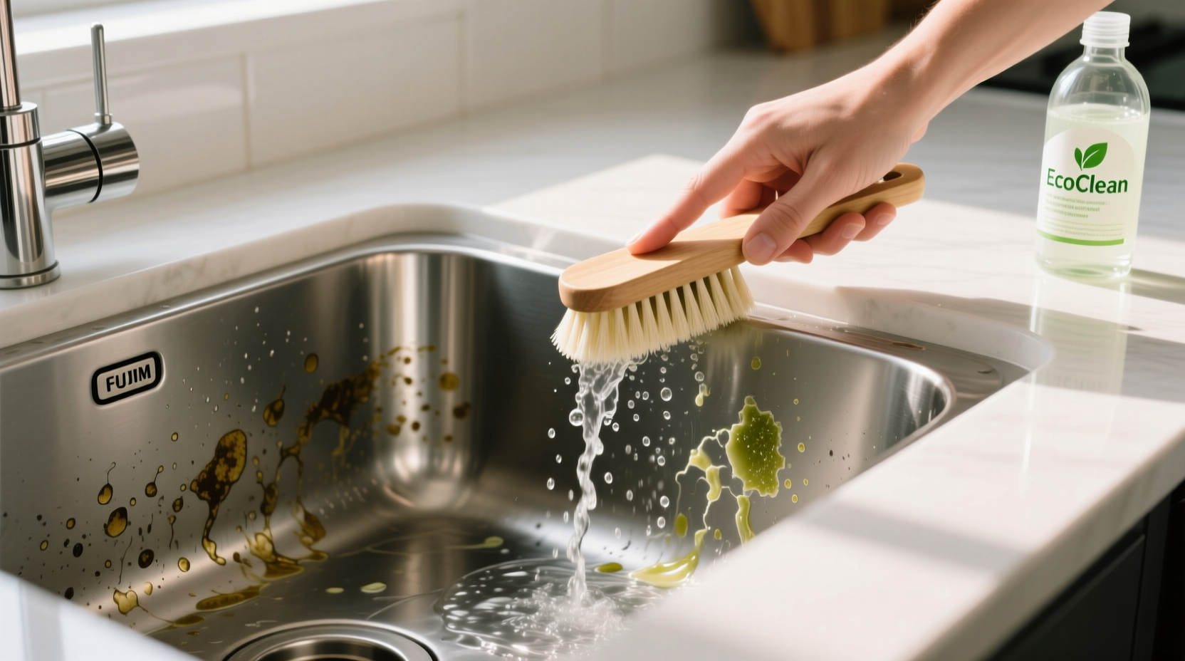 eco friendly cleaning lemon club soda for hard water spots