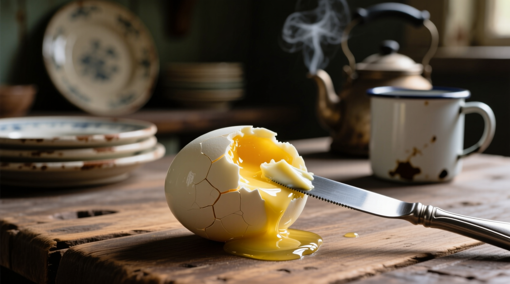 i am begging you to butter your hard boiled eggs
