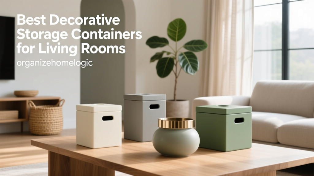 Best Decorative Storage Containers for Living Rooms