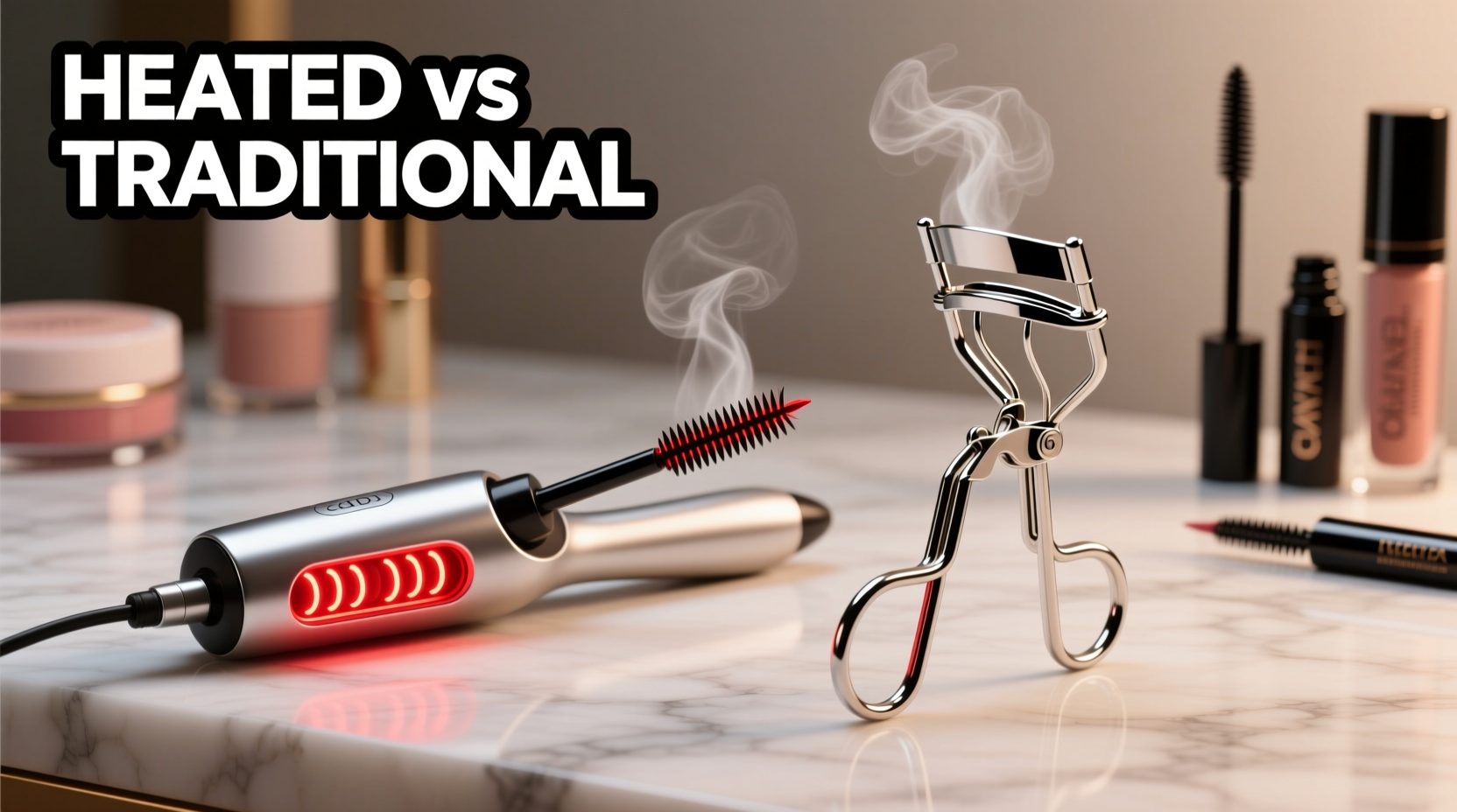 do heated eyelash curlers work better than traditional ones