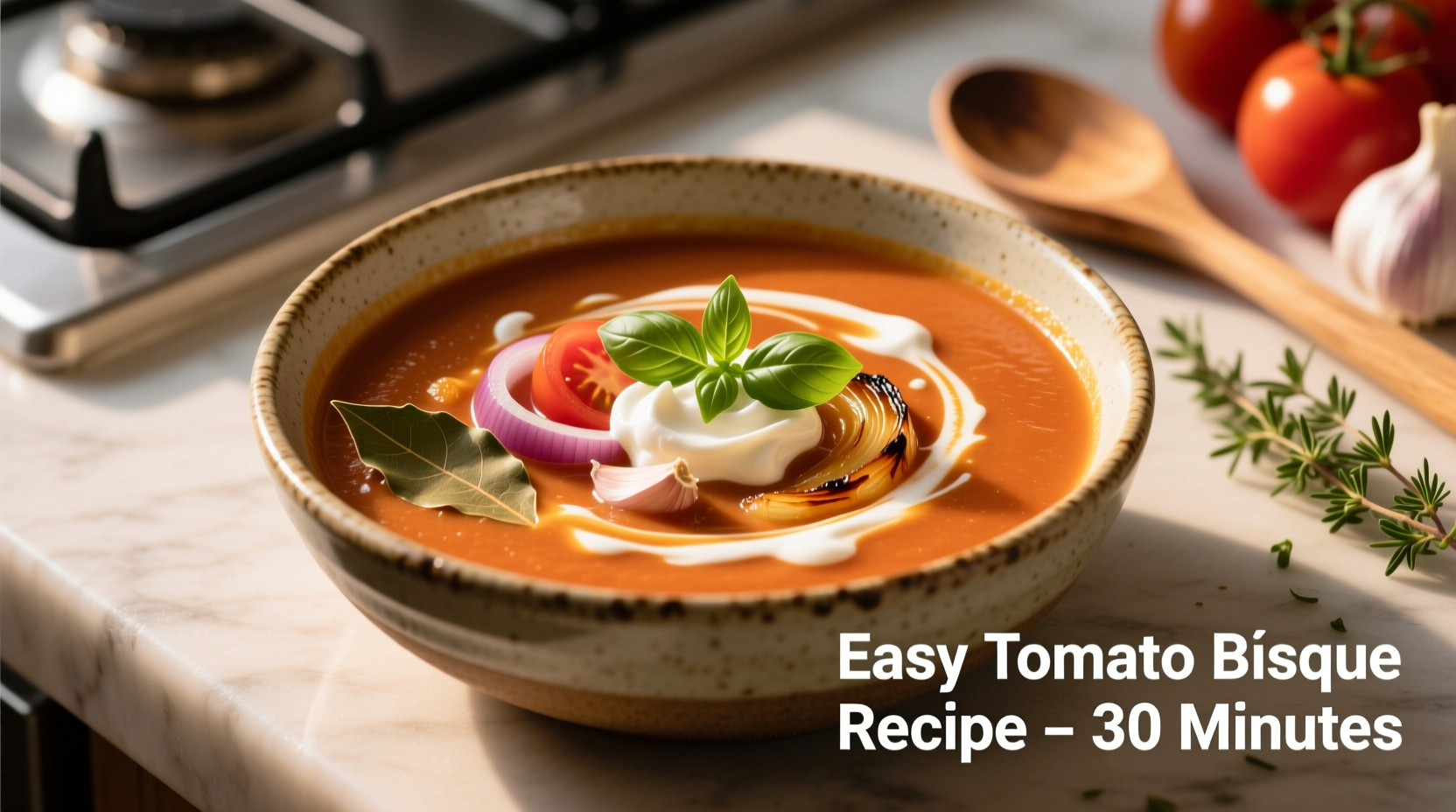 Easy 30-Minute Tomato Bisque Recipe with 6 Ingredients