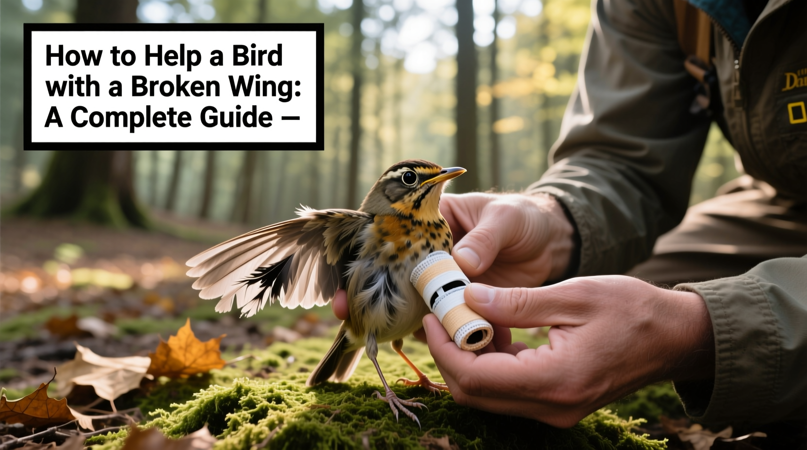 how to help a bird with a broken wing