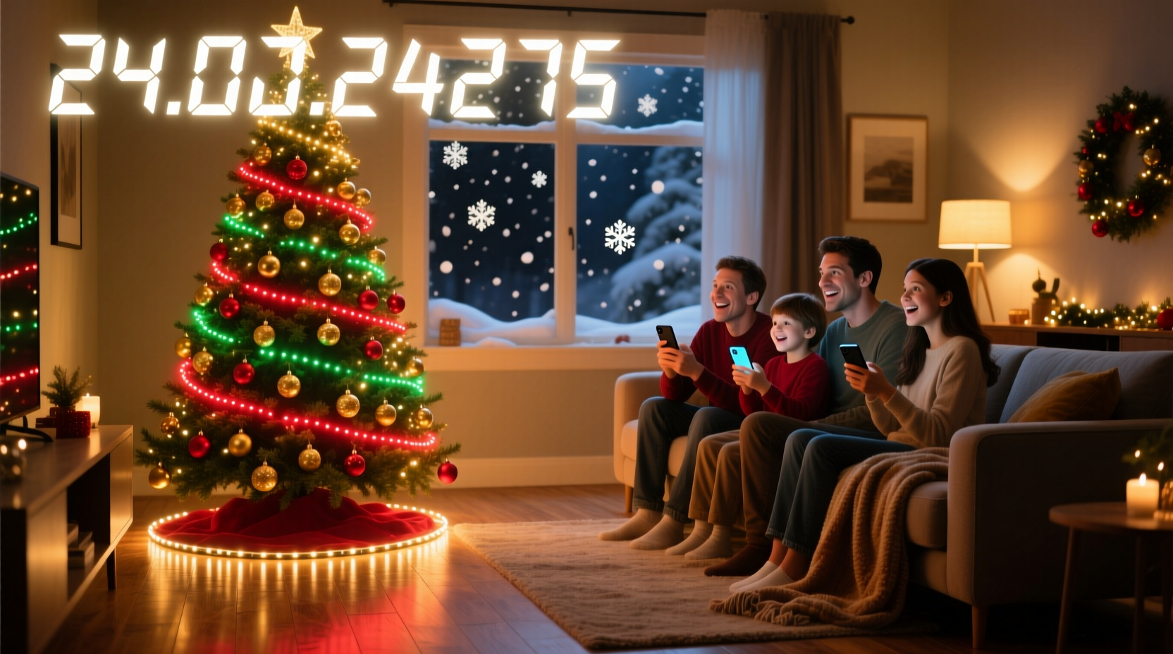 how to use app controlled lights to create a surprise christmas countdown