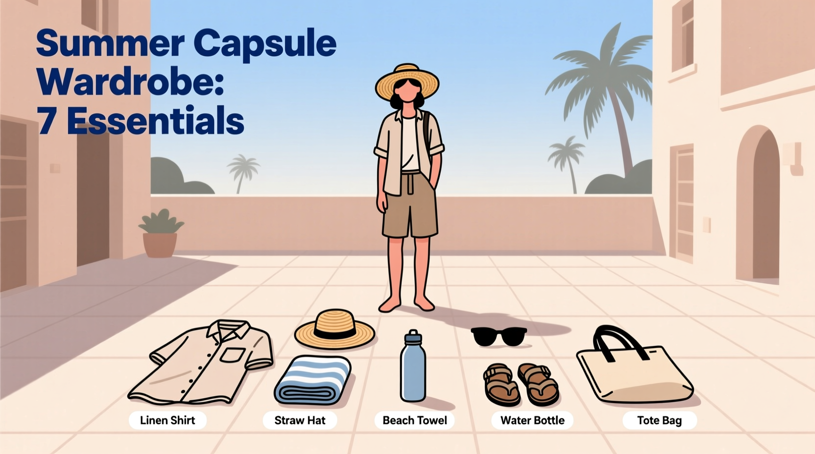 step by step guide to creating a capsule wardrobe for summer travel essentials