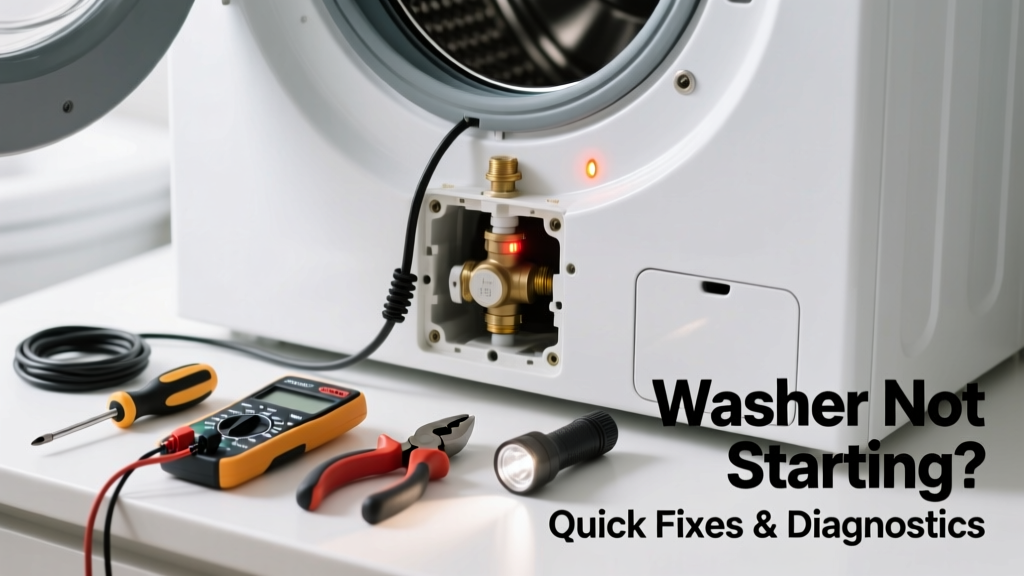 Washer Not Starting in Bathroom: Quick Fixes & Diagnostics