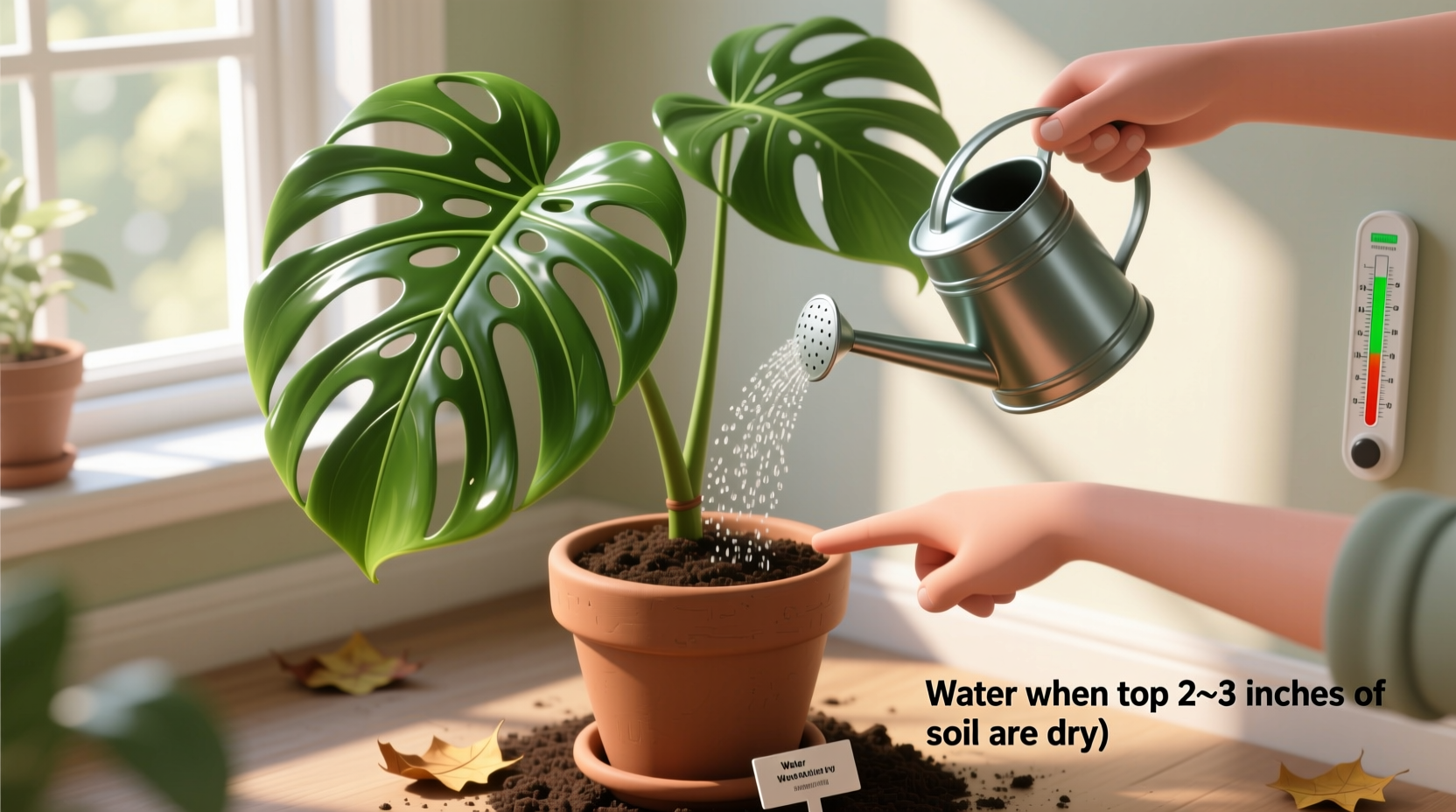 Monstera Watering Guide: 5 Tips | TheHomeSprouts