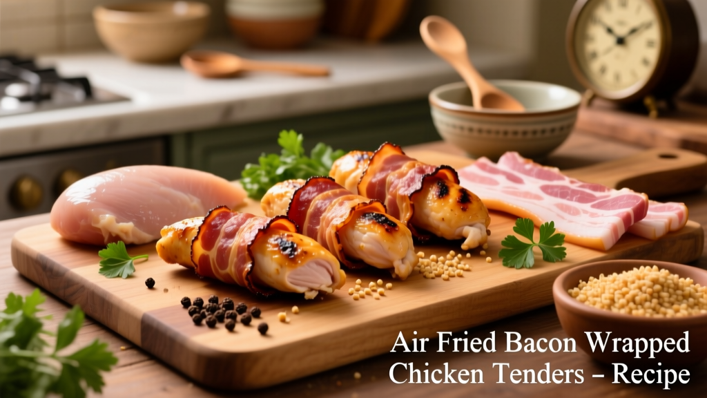 Air Fried Bacon Wrapped Chicken Tenders Recipe
