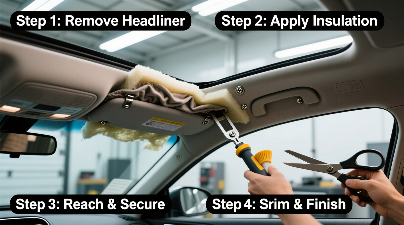 how to fix car headliner