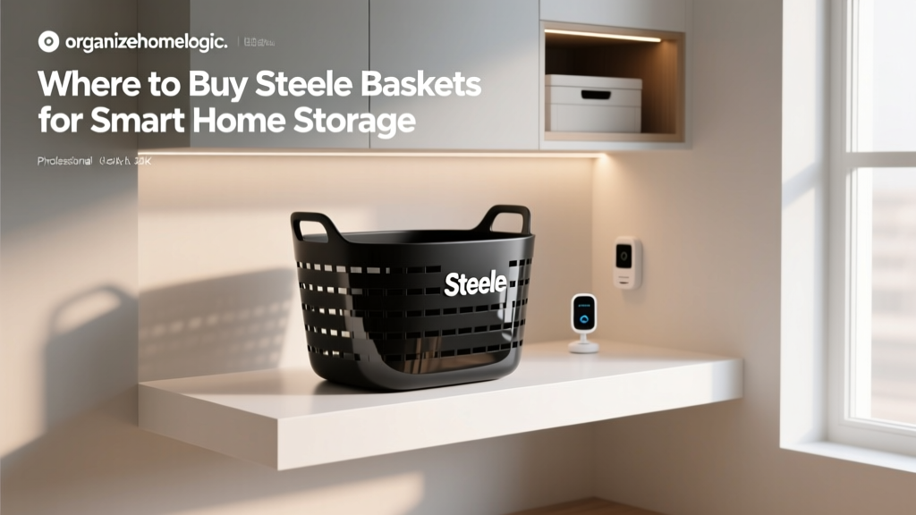Where to Buy Steele Baskets for Smart Home Storage