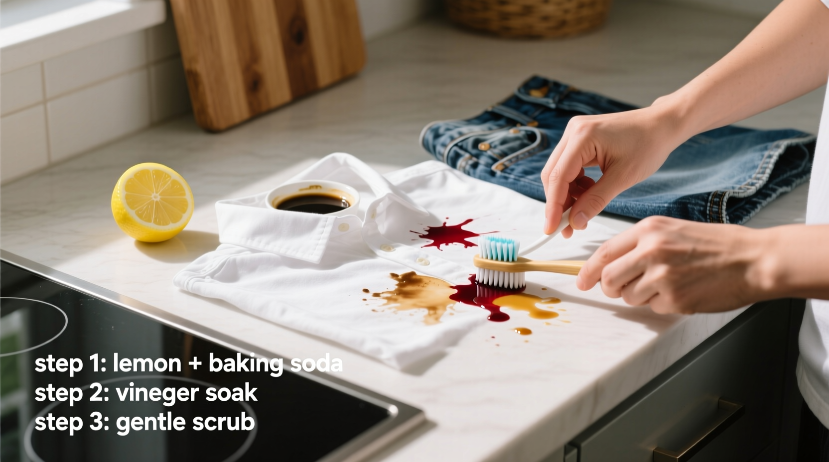 genius laundry hacks to remove set in stains without rewashing