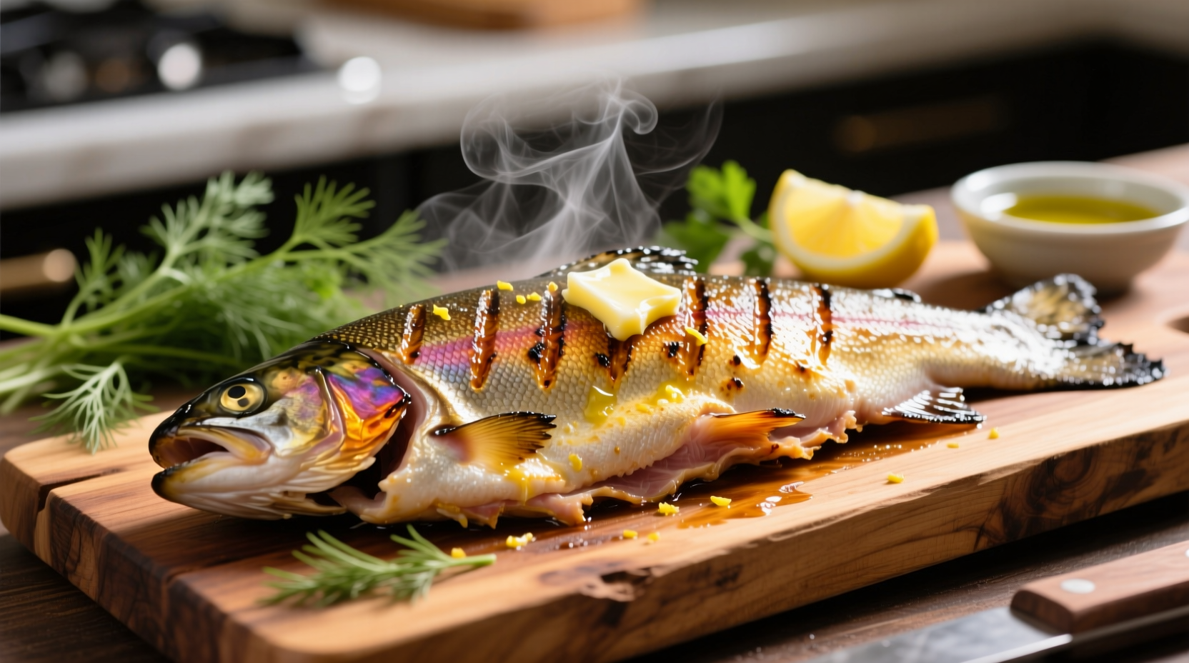 what does trout taste like