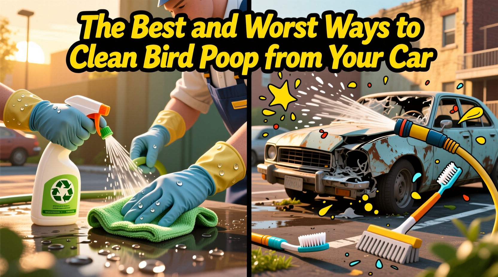 the best and worst ways to clean bird poop from your