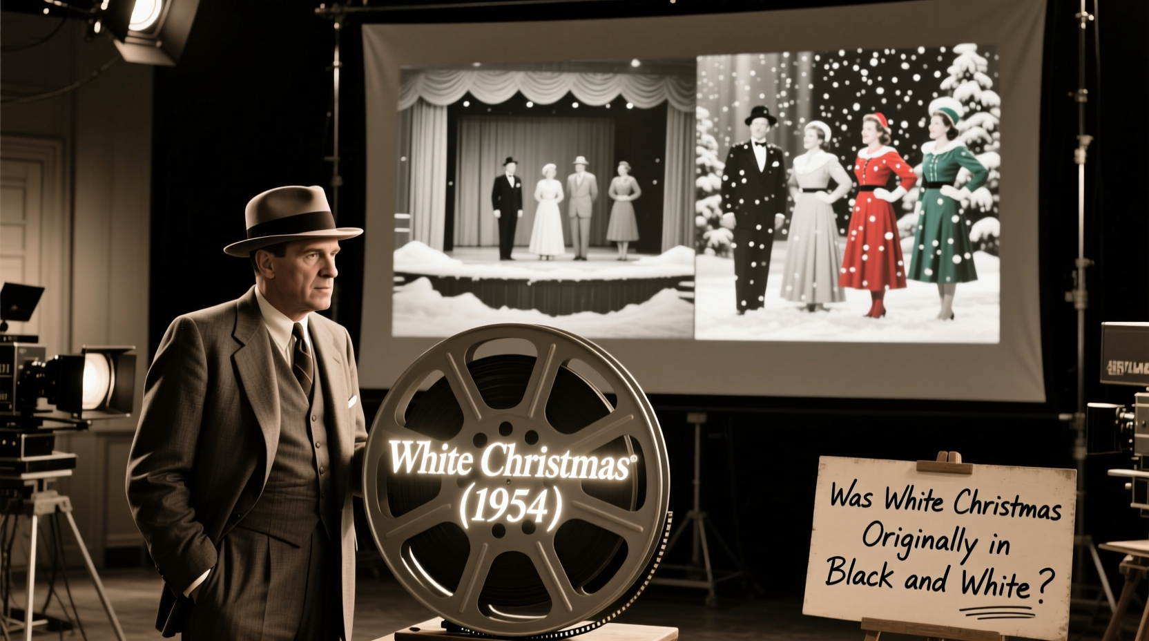 was white christmas originally in black and white