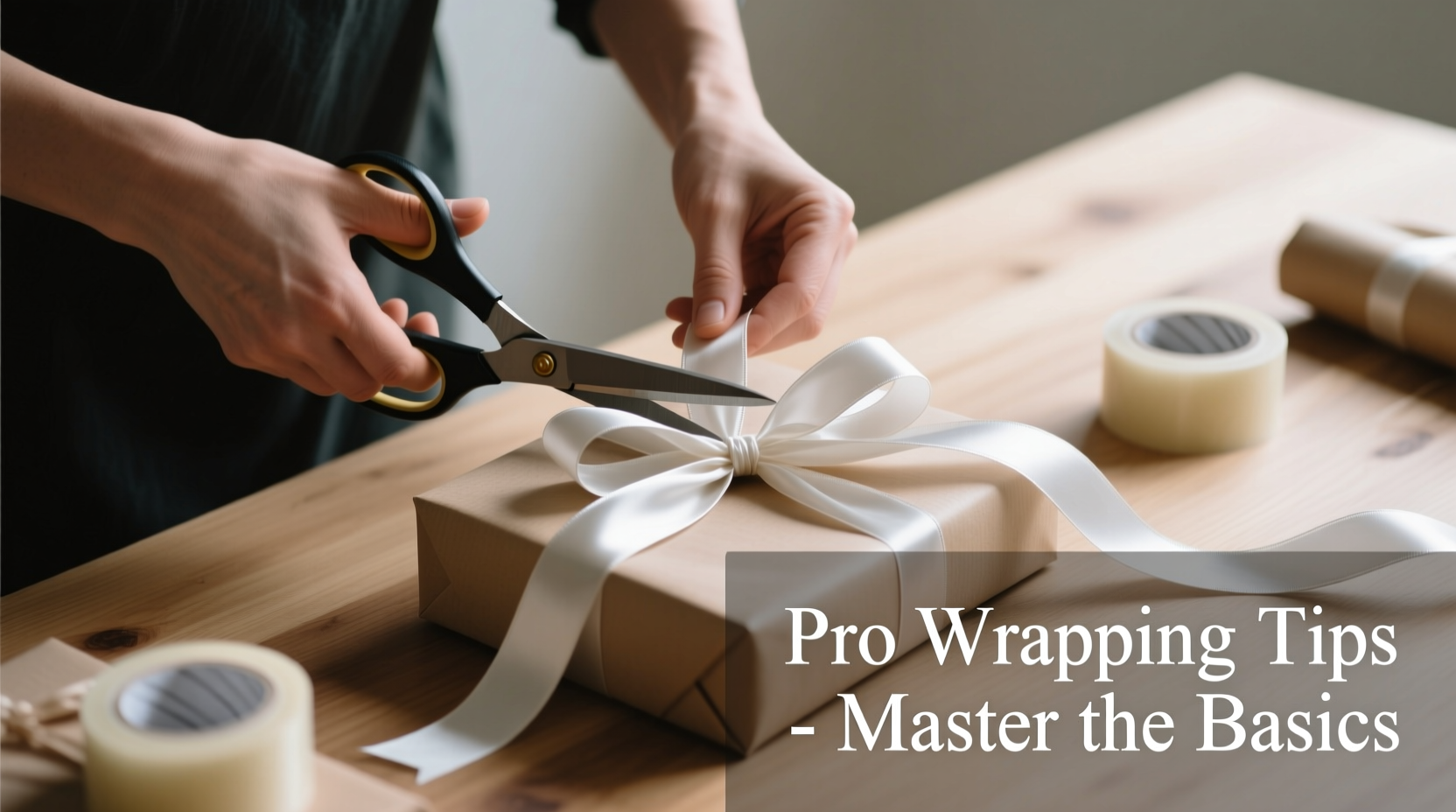 how to wrap presents like a pro using only scissors tape and ribbon