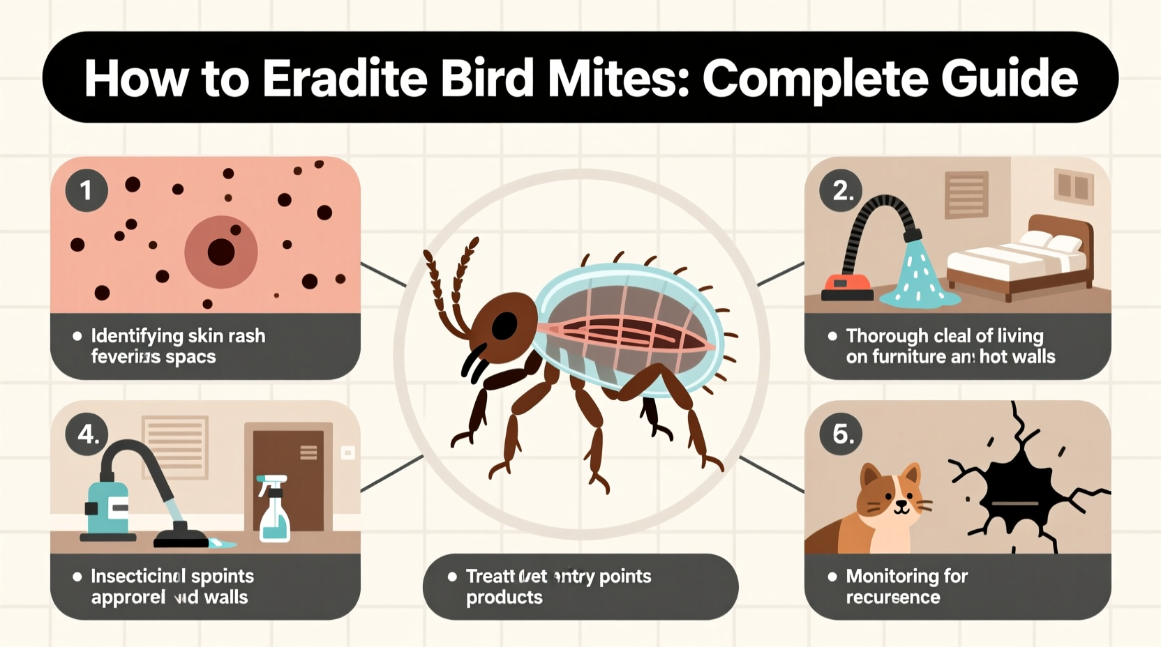 how to eradicate bird mites
