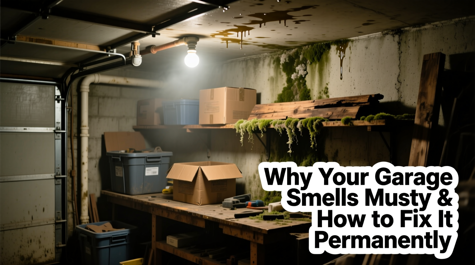 why does my garage smell musty and how to eliminate odor permanently