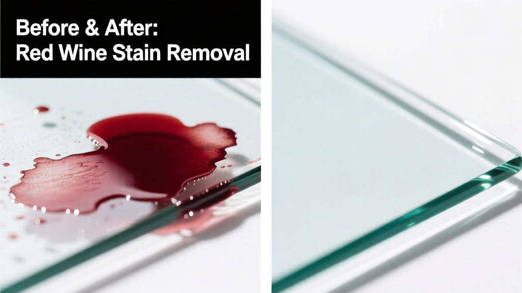 How to Remove Red Wine Stains from Glass Surfaces