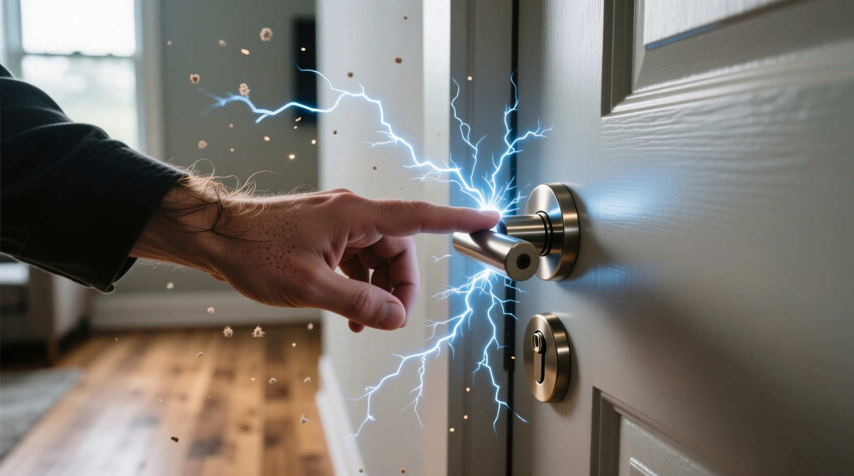 why do i get static shock every time i touch metal fixes inside