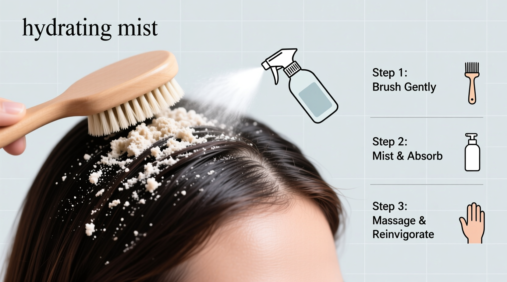 how to revive dry shampoo buildup on hair without washing