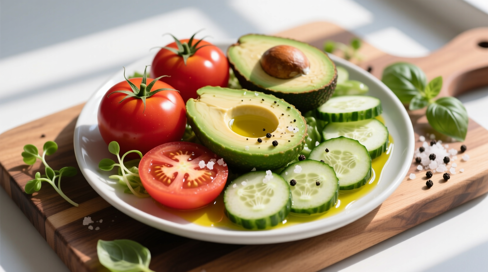 Tomato Avocado Cucumber Salad: 15-Minute Healthy Recipe