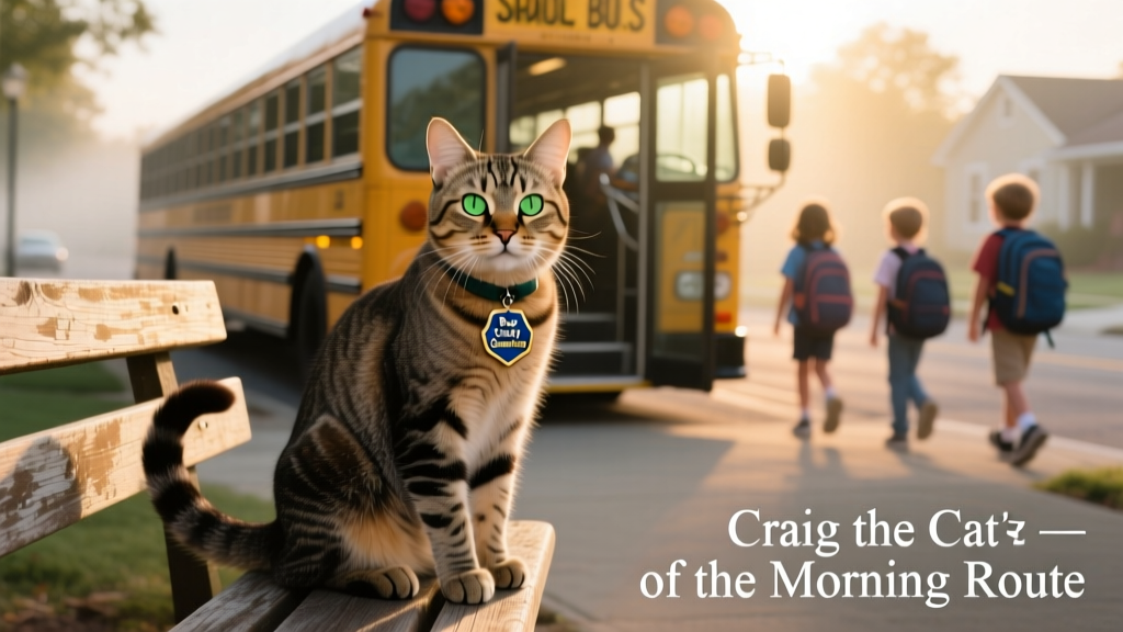 Craig the Cat May Be the Most Dedicated Bus Duty Guardian We've Ever Seen