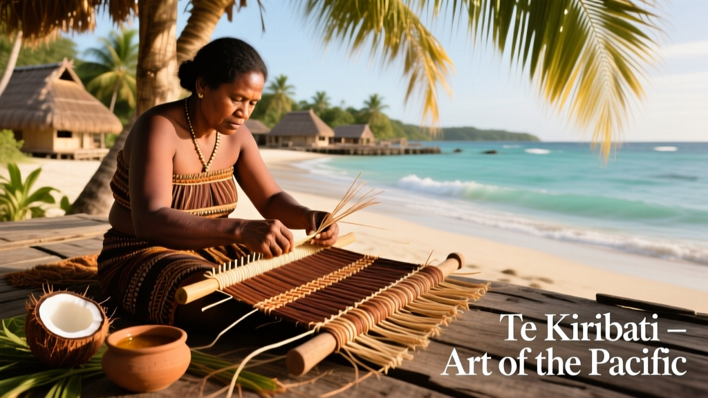Kiribati Te Kiribati Weaving And Coconut Fiber Dyeing Techniques