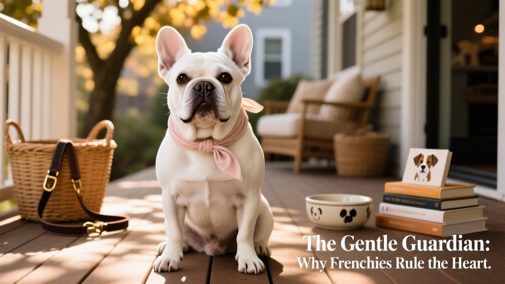 white french bulldog with bandana