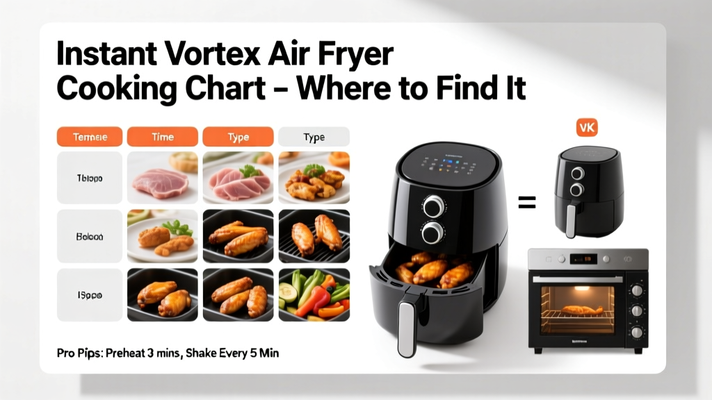Instant Vortex Air Fryer Cooking Chart: Where to Find It