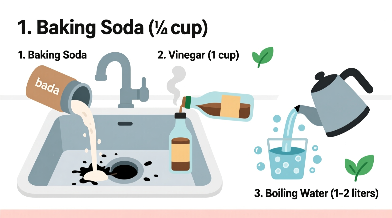 how to unclog a sink drain naturally without using harsh chemicals