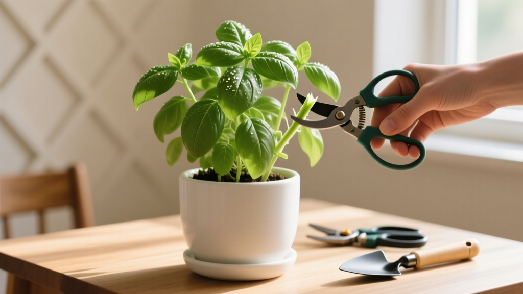 How to Harvest Non-Flowering Indoor Basil
