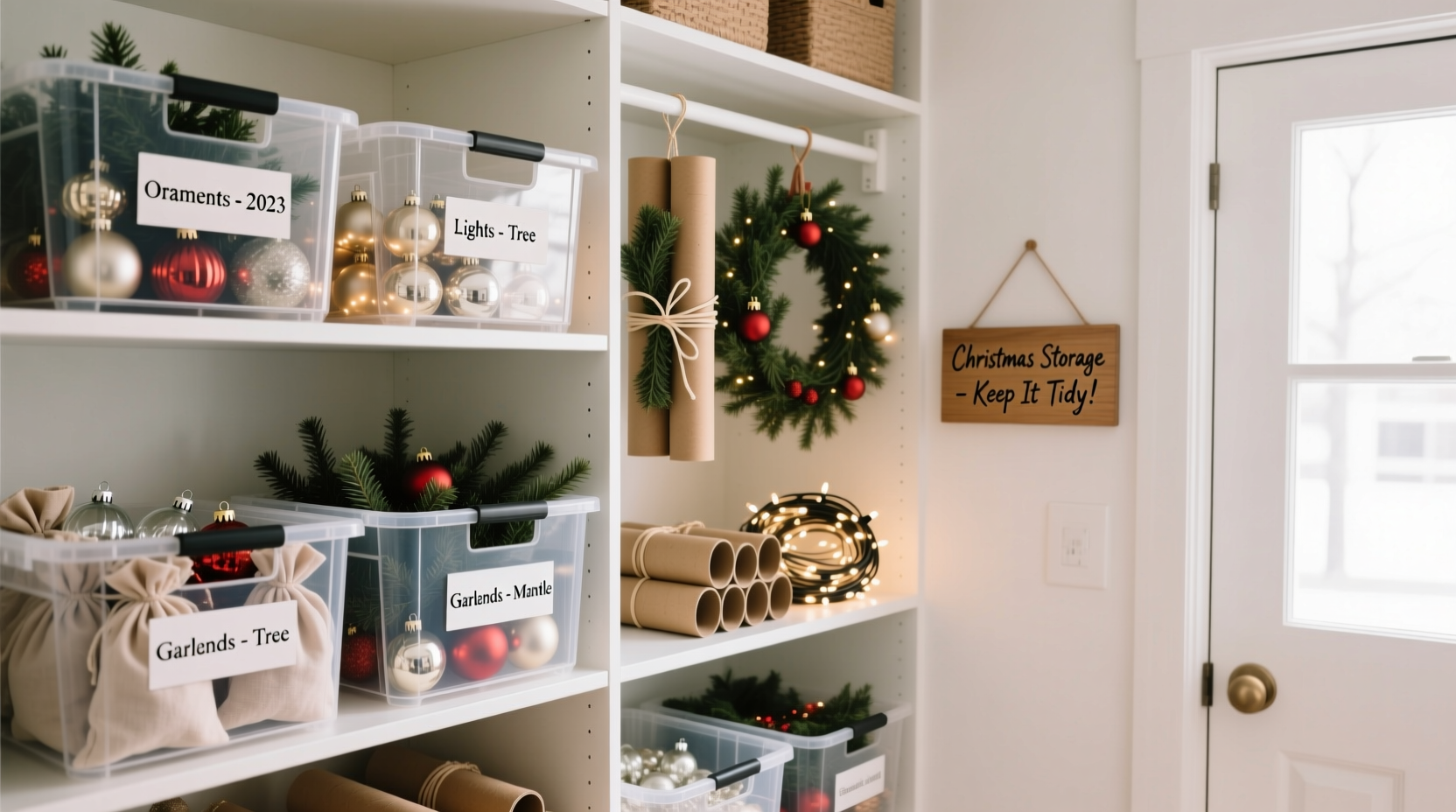 how to store christmas decorations without creating a tangled mess