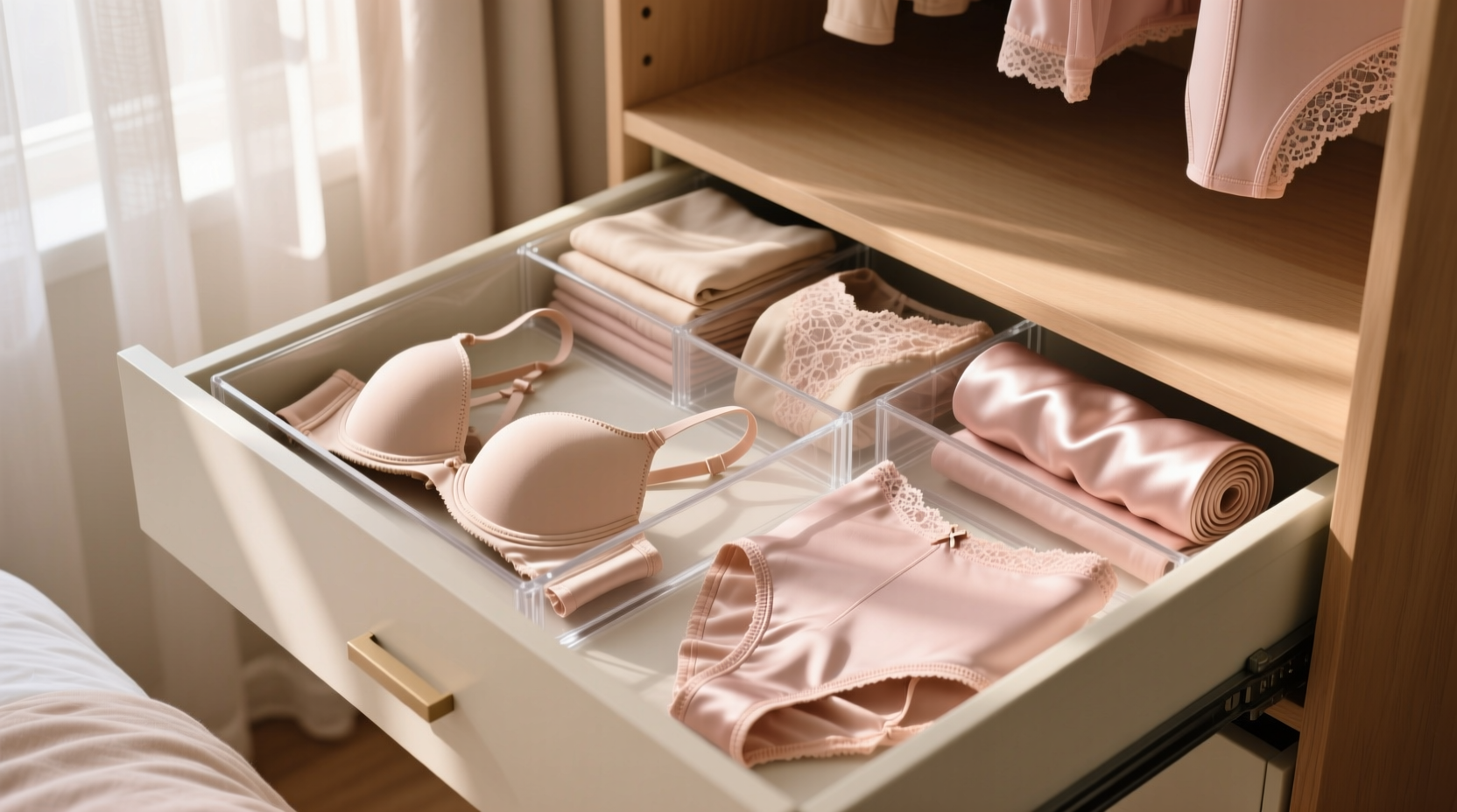 closet organization tips for lingerie shapewear
