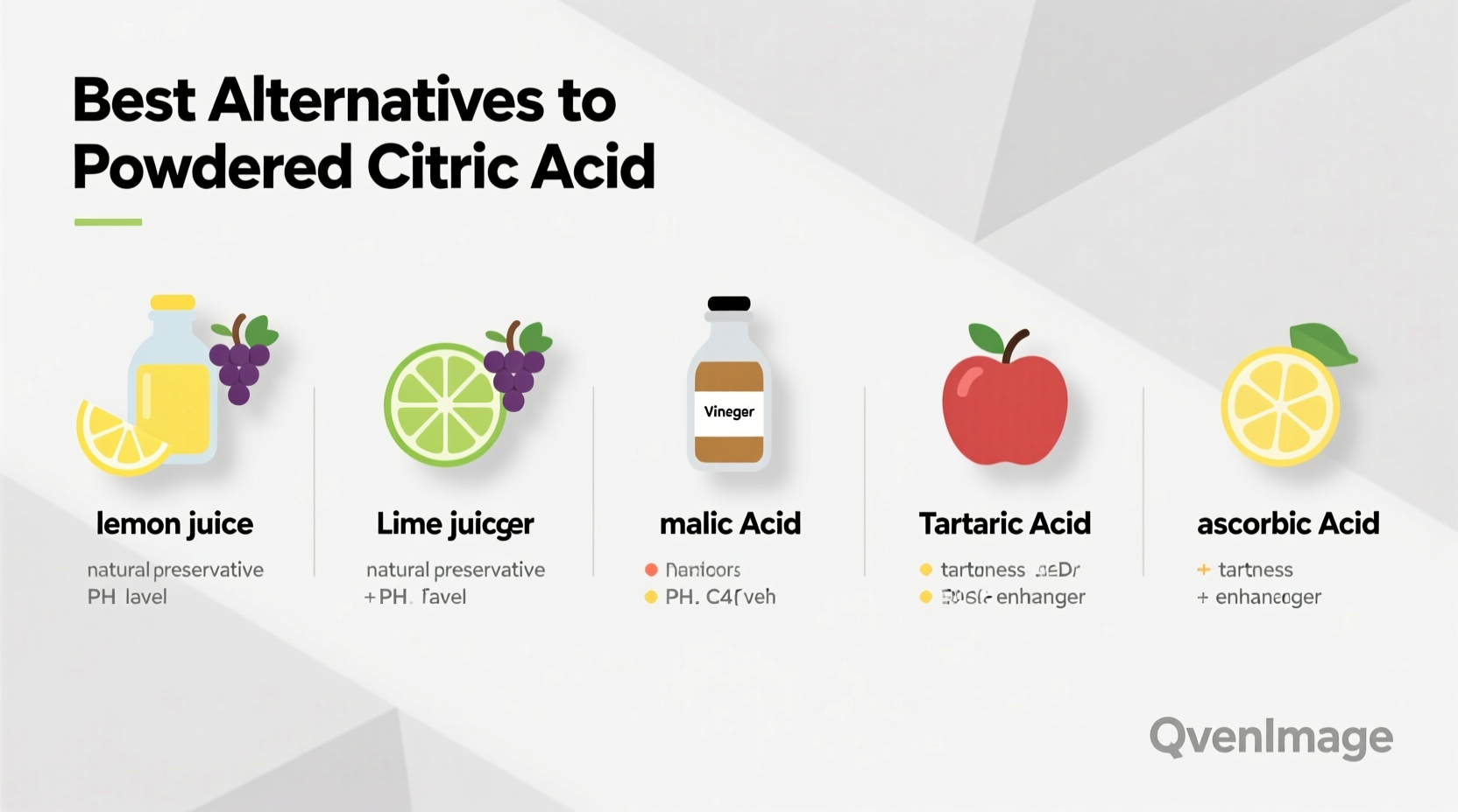 best alternatives to powdered citric acid