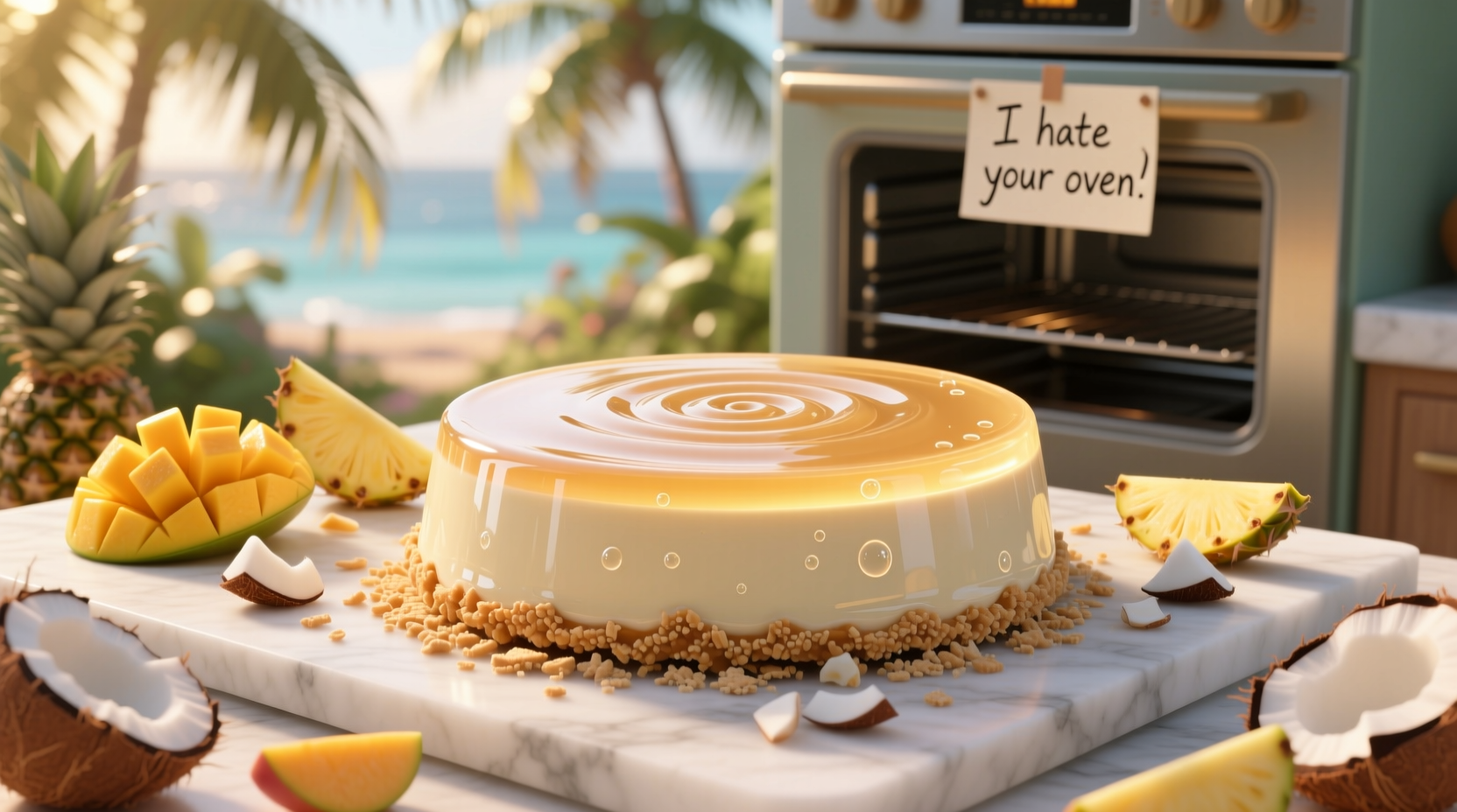 make this no bake panna colada pie if you hate your ove