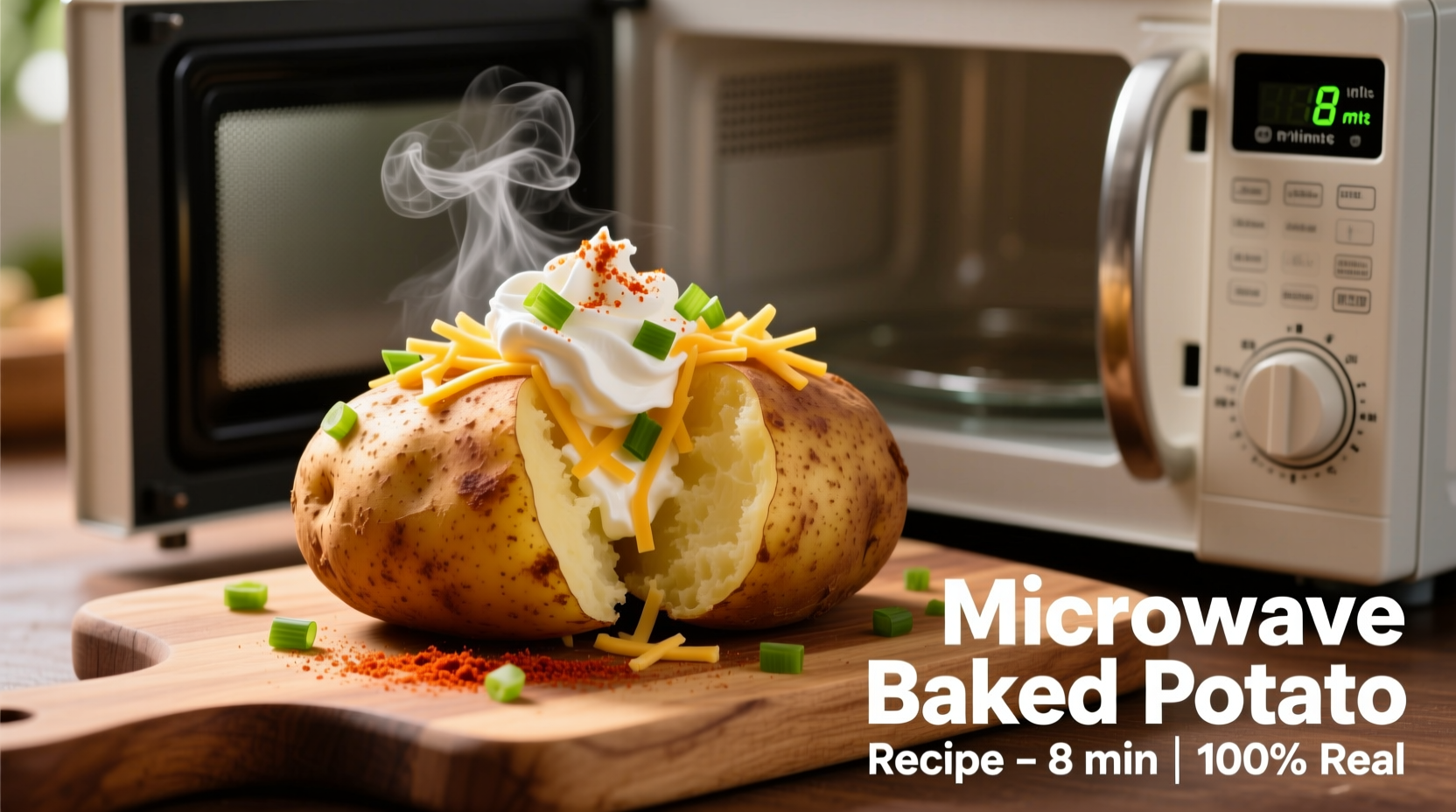 Perfect Microwave Baked Potato Recipe in 10 Minutes