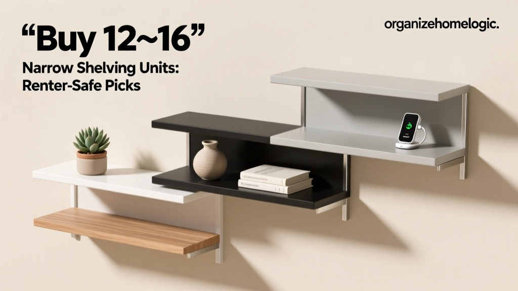 Buy 12–16" Narrow Shelving Units: Renter-Safe Picks