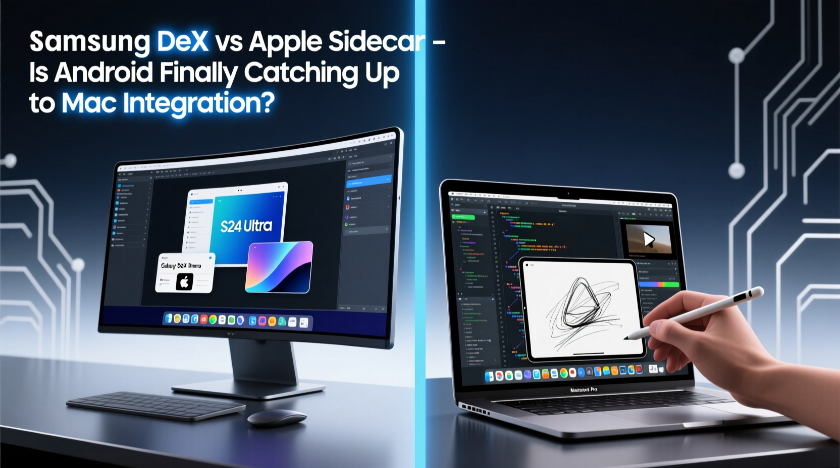samsung dex vs apple sidecar is android finally catching up to mac integration