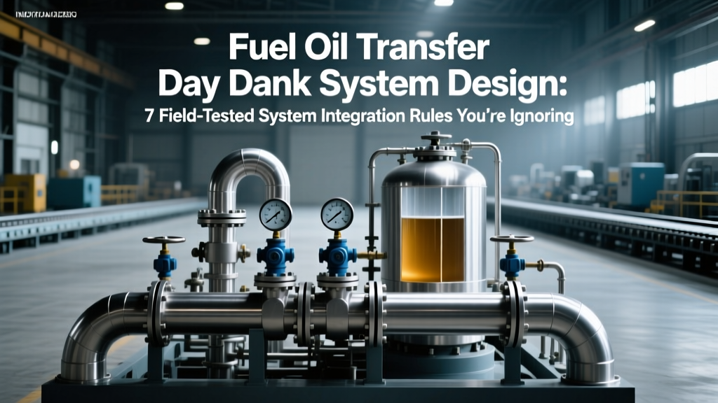 Fuel Oil Transfer & Day Tank Design: 7 Field-Tested Rules