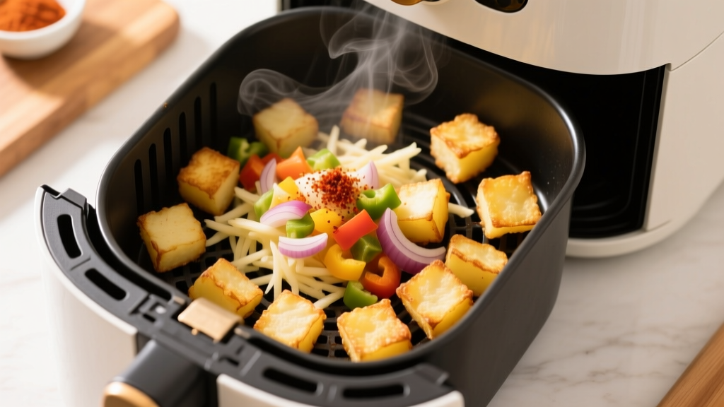 Crispy Frozen Southern Hash Browns in Air Fryer