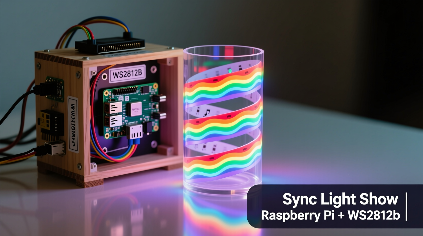 how to create a synchronized light show using raspberry pi and ws2812b strips